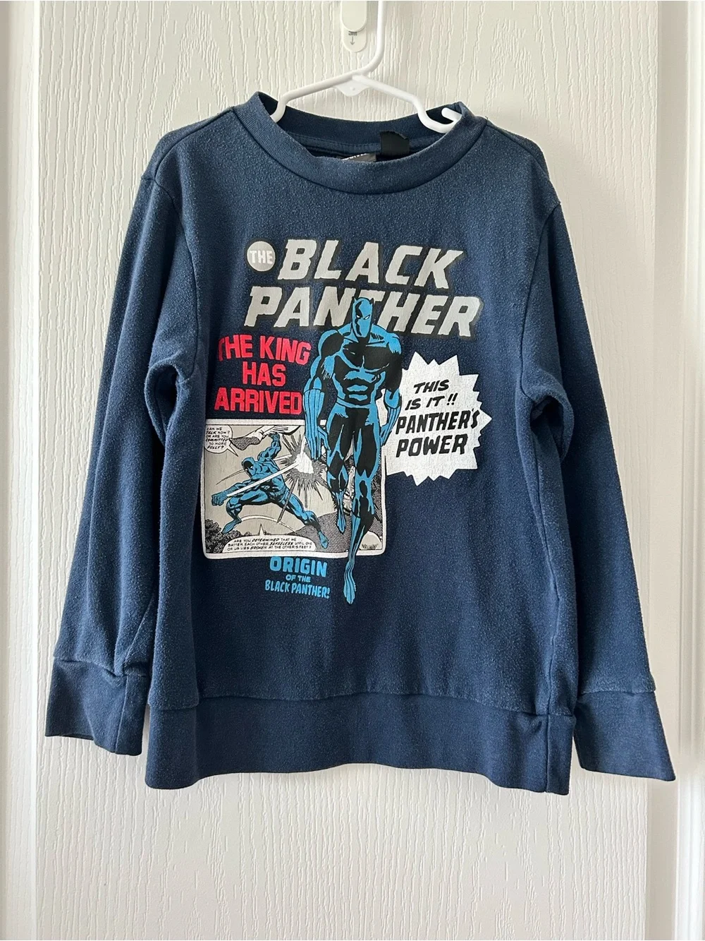 Black Panther Graphic sweatshirt Long-Sleeve Top - Navy